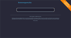 Desktop Screenshot of firstrowsports.biz